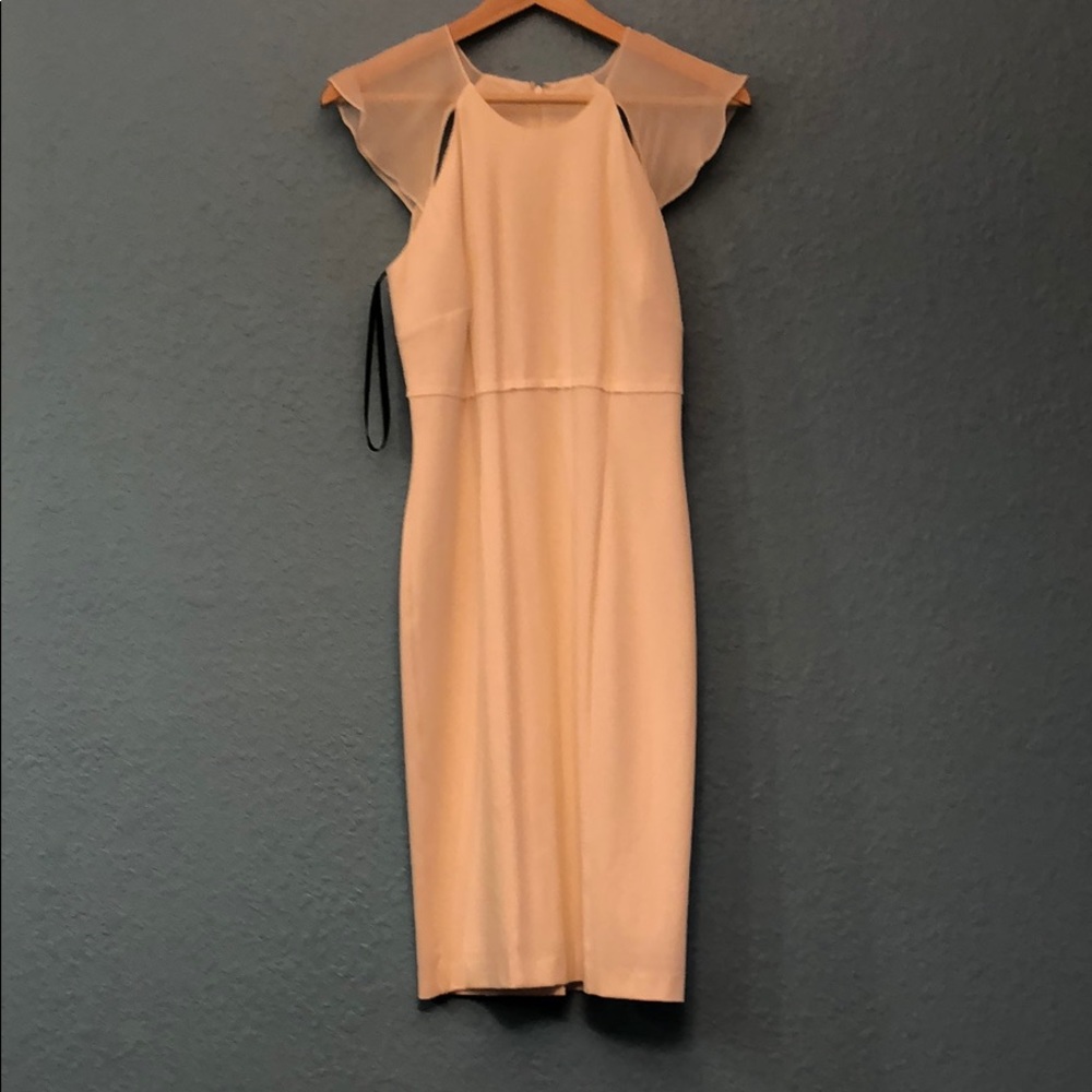 Andrew Marc white cap sleeve dress size 2